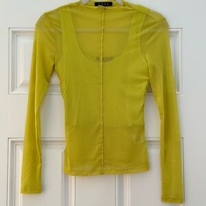 The Post Mesh Neon Top Size Small